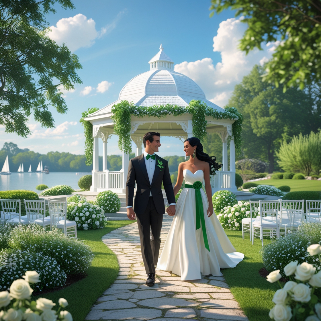 Designing the Perfect Green & White Garden Wedding